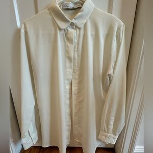 Elizabeth & Clarke | Off White Long Sleeve Button Down